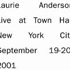 Pochette Live at Town Hall New York City September 19-20, 2001