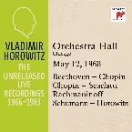 Pochette Vladimir Horowitz in Recital at Orchestra Hall Chicago May 12 1968