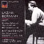 Pochette Lazar Berman Plays Liszt & Rachmaninov