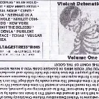 Pochette Violent Detonations Compilation