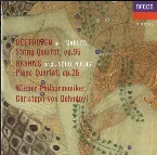 Pochette Beethoven (arr.Mahler): String Quartet No.11 / Brahms (orch.Schoenberg): Piano Quartet No.1