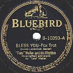 Pochette Bless You / It's the Tune That Counts