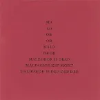 Pochette Maldoror Is Dead