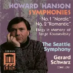 Pochette Howard Hanson Symphonies: no. 1 "Nordic" & no. 2 "Romantic"