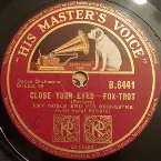 Pochette Close Your Eyes / Did You Ever See a Dream Walking