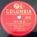 Pochette That's for Me / Rhythm on the River