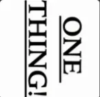 Pochette One Thing!
