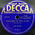 Pochette It's a Sin to Tell a Lie / Is It a Sin? (My Loving You)
