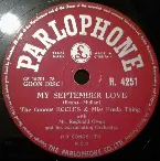 Pochette My September Love / You Gotta Go Oww!