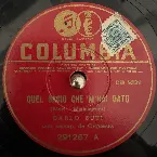 Pochette Quel bacio che m'hai dato / I due gemelli