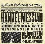 Pochette CBS Great Performances, Volume 89: Handel: Messiah Highlights