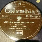 Pochette Vous qui passez sans me voir