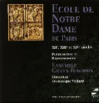 Pochette Ecole de Notre-Dame de Paris