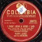 Pochette I Didn't Mean a Word I Said / Who's Sorry Now?
