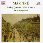 Pochette String Quartets nos. 3 and 6