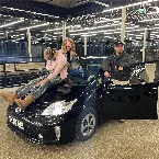 Pochette schwarzer toyota