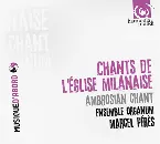Pochette Chants de l'Eglise Milanaise