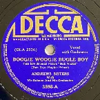 Pochette Boogie Woogie Bugle Boy / Bounce Me Brother With a Solid Four
