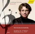 Pochette Symphony No. 4 "Italian" / String Symphonies Nos. 7 & 12