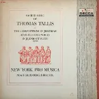 Pochette Sacred Music of Thomas Tallis