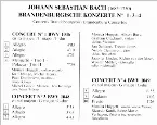 Pochette Brandenburgische Konzerte 1-3-4