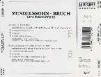 Pochette Mendelssohn / Bruch – Violinkonzerte