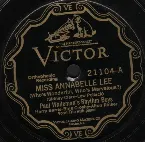 Pochette Miss Annabelle Lee (Who’s Wonderful, Who’s Marvelous?) / Everybody Loves My Girl