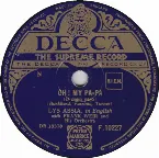 Pochette Oh! My Pa-Pa / You Are My Beloved