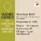 Pochette Vladimir Horowitz in Recital at Yale University New Haven November 3 1968