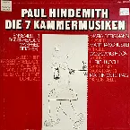 Pochette AGP152-153 - Paul Hindemith (1895-1963) | 7 Kammermusiken (1922-1927)