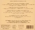 Pochette Telemann - Suite in G minor from "Getreue Music-Meister"; Sonata in B major from "Esserzicii musici"; Partita II in G major from "Die kleine Cammer-Music"; Sonata in G minor from "Music de Table"