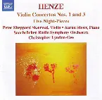 Pochette Violin Concertos nos. 1 and 3 / Fünf Nachtstücke