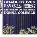 Pochette Concord Sonata / Three-Page Sonata / Four Transcriptions from Emerson