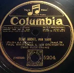 Pochette Blue Night / Where Is the Song of Songs for Me