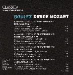 Pochette Boulez dirige Mozart