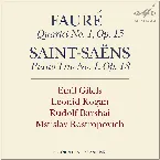 Pochette Fauré: Piano Quartet no. 1 / Saint‐Saëns: Piano Trio no. 1