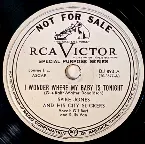 Pochette I Wonder Where My Baby Is Tonight / Varsity Drag