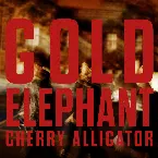 Pochette Gold Elephant: Cherry Alligator