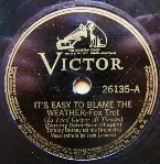 Pochette It’s Easy to Blame the Weather / Davenport Blues