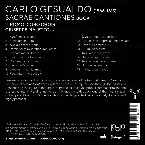 Pochette Gesualdo: Sacræ Cantiones