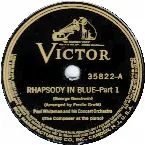 Pochette Rhapsody in Blue Parts 1 & 2