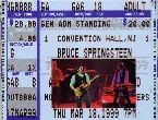 Pochette 1999‐03‐18: Convention Hall, Asbury Park, NJ, USA