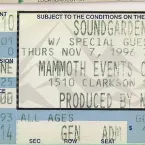 Pochette 1996-11-07: Mammoth Events Center, Denver, CO, USA