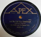 Pochette Let Me Call You Sweetheart / Then I'll Be Happy