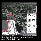 Pochette Seien Sie stets aufmerksam und sehen Sie die Welt als leer an.