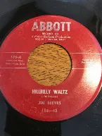 Pochette Hillbilly Waltz / Let Me Remember