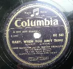 Pochette Baby, When You Ain't There / Lightnin'