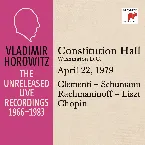 Pochette Vladimir Horowitz in Recital at Constitution Hall Washington D. C. April 22 1979