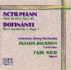 Pochette Schumann: Piano Quintet, op. 44 / Dohnányi: Piano Quintet no. 1, op. 1
