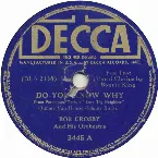 Pochette Do You Know Why / Isn't That Just Like Love